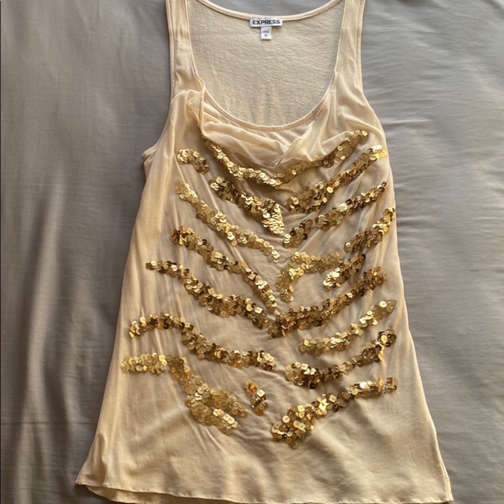 Express Sequin Tank Top